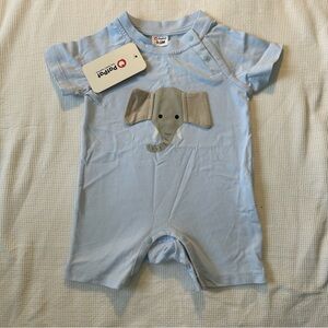 PatPat Light Blue Elephant Bodysuit